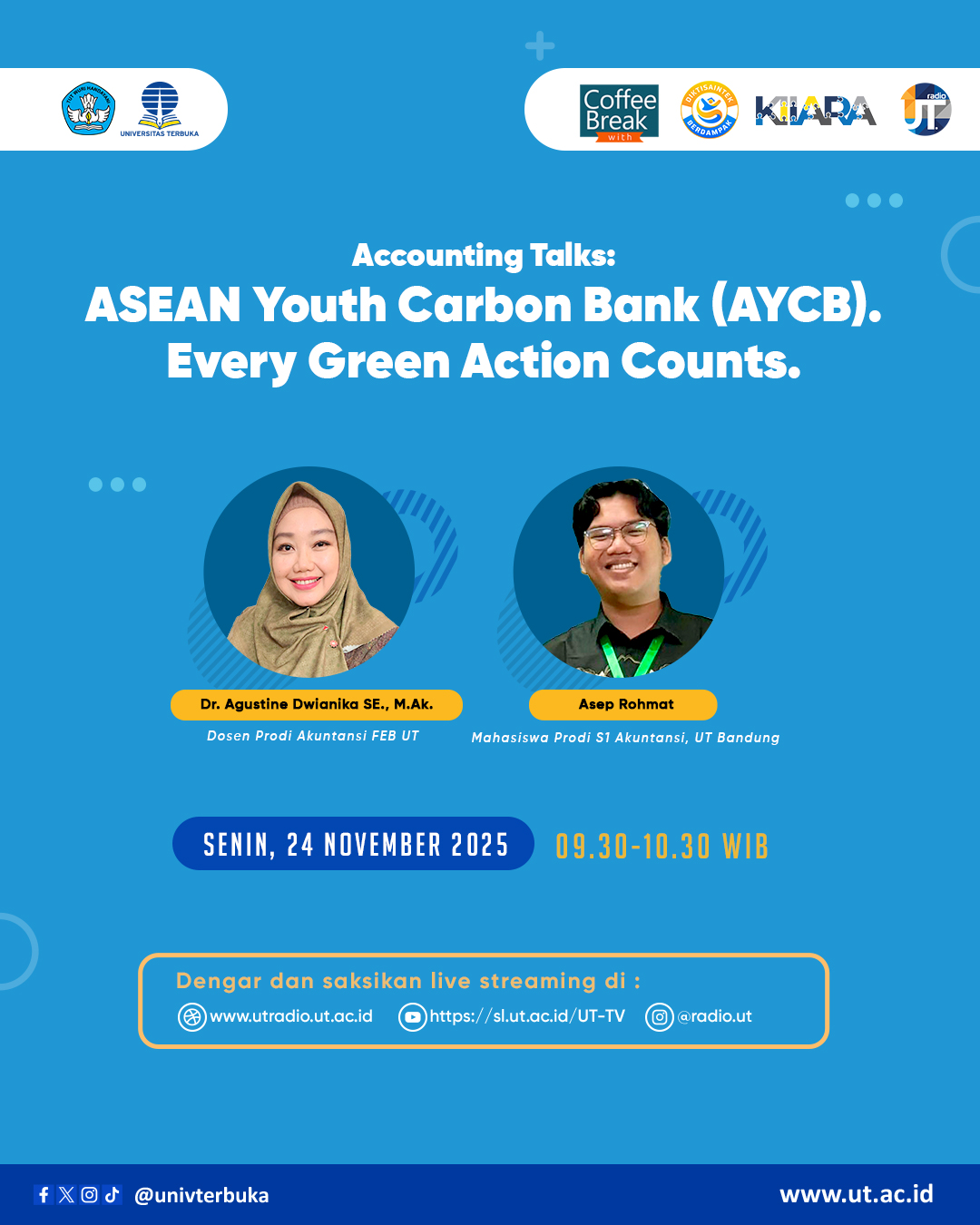 Accounting Talks "ASEAN Youth Carbon Bank (AYCB) – Every Green Action Counts.”
