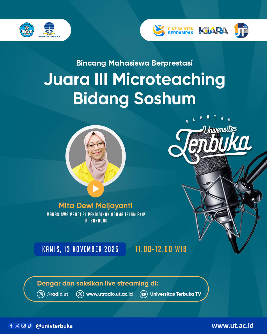 Bincang Mahasiswa Berprestasi: Juara III Microteaching Bidang Soshum