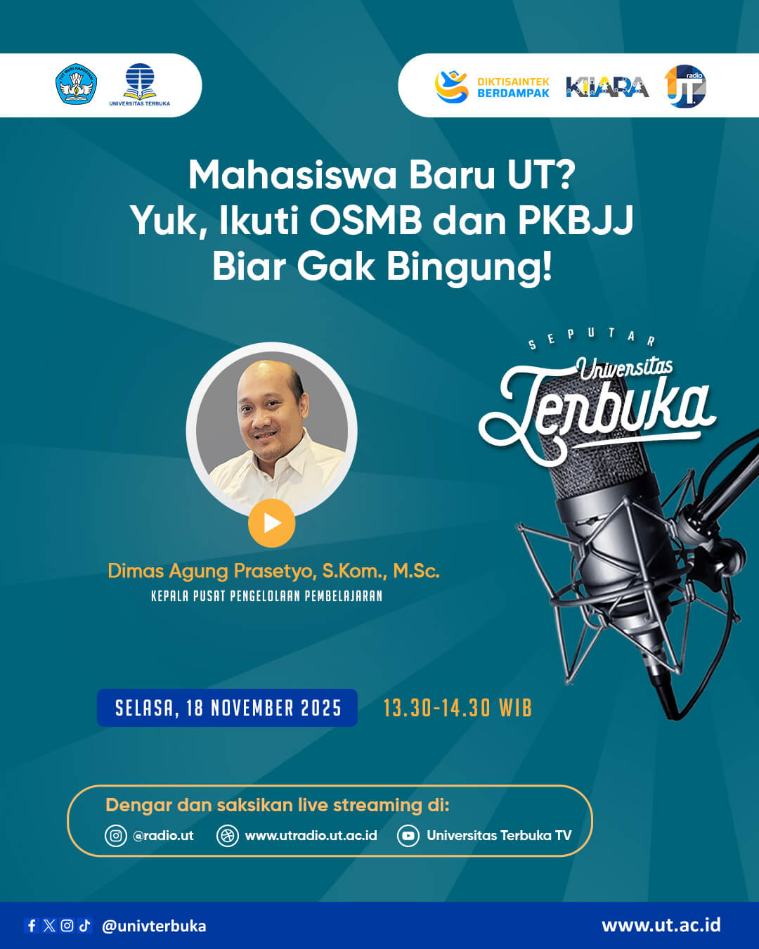 Mahasiswa Baru UT? Yuk, Ikuti OSMB dan PKBJJ Biar Gak Bingung!