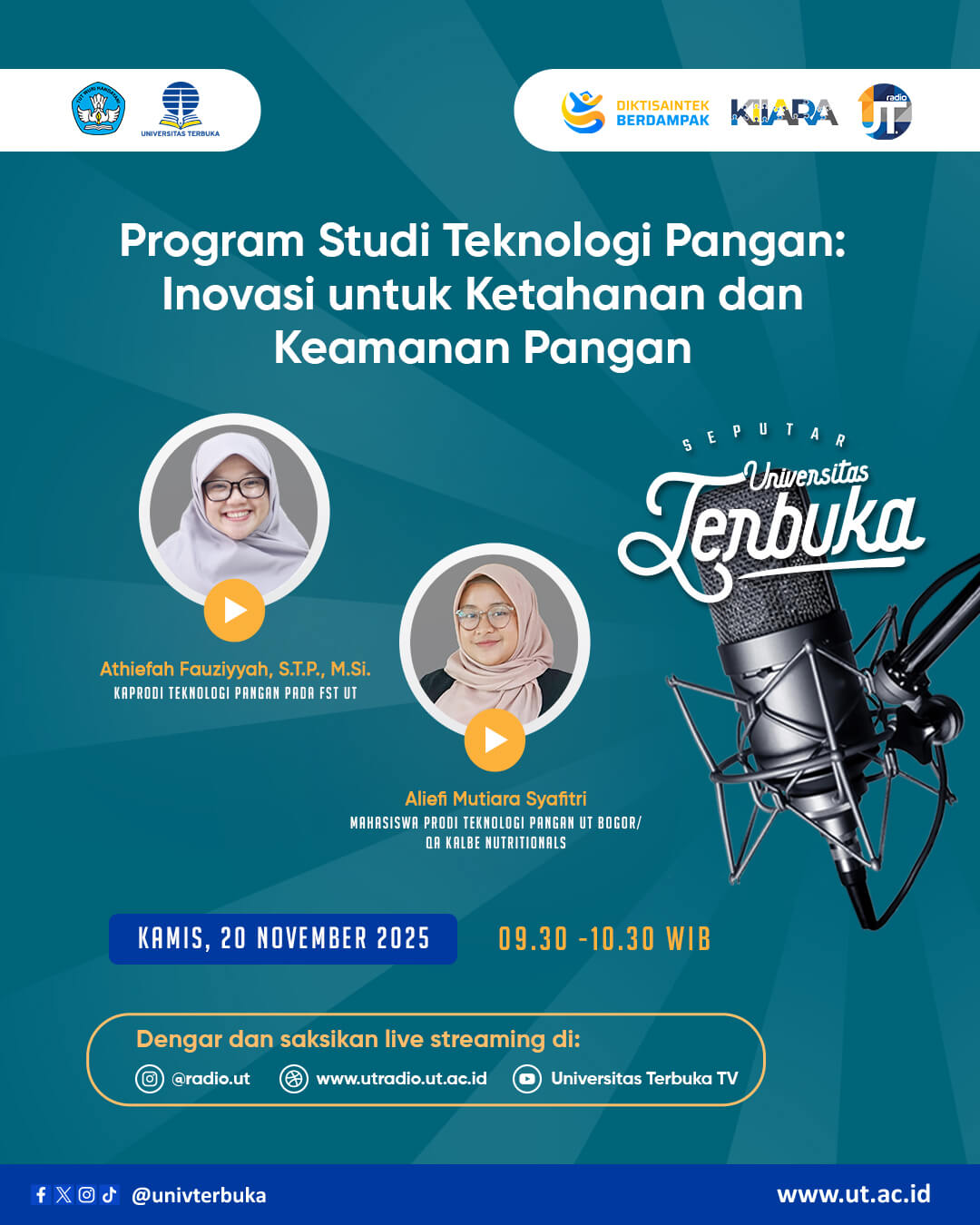 Program Studi Teknologi Pangan: Inovasi untuk Ketahanan dan Keamanan Pangan