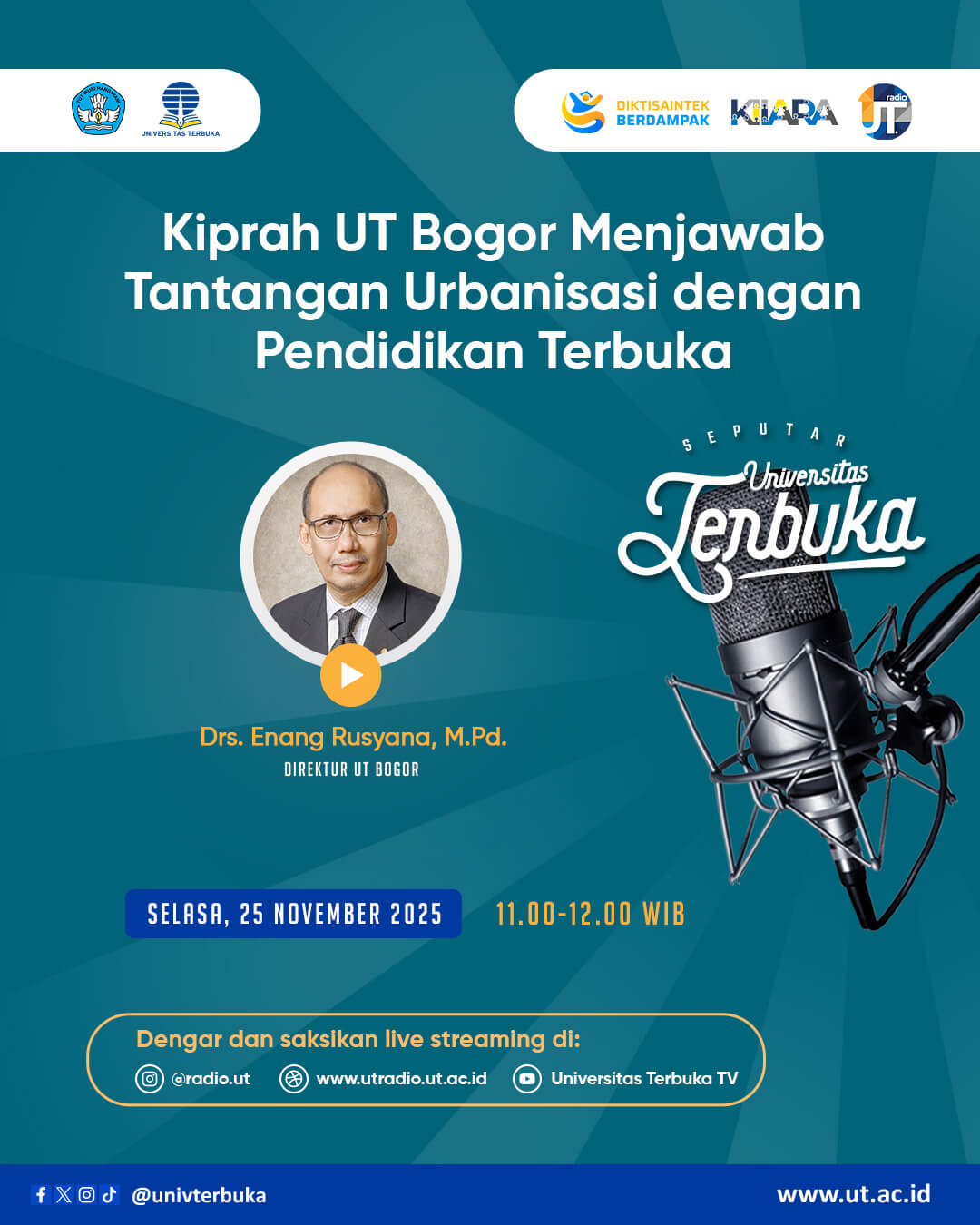 Kiprah UT Bogor Menjawab Tantangan Urbanisasi dengan Pendidikan Terbuka