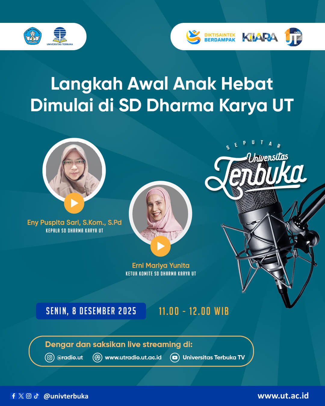 Langkah Awal Anak Hebat Dimulai di SD Dharma Karya UT