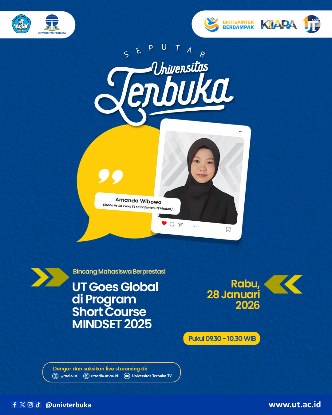 Bincang Mahasiswa Berprestasi: Entrepreneurship Short Course Program Participants MINDSET 2025 di Universiti Sains Malaysia, Penang