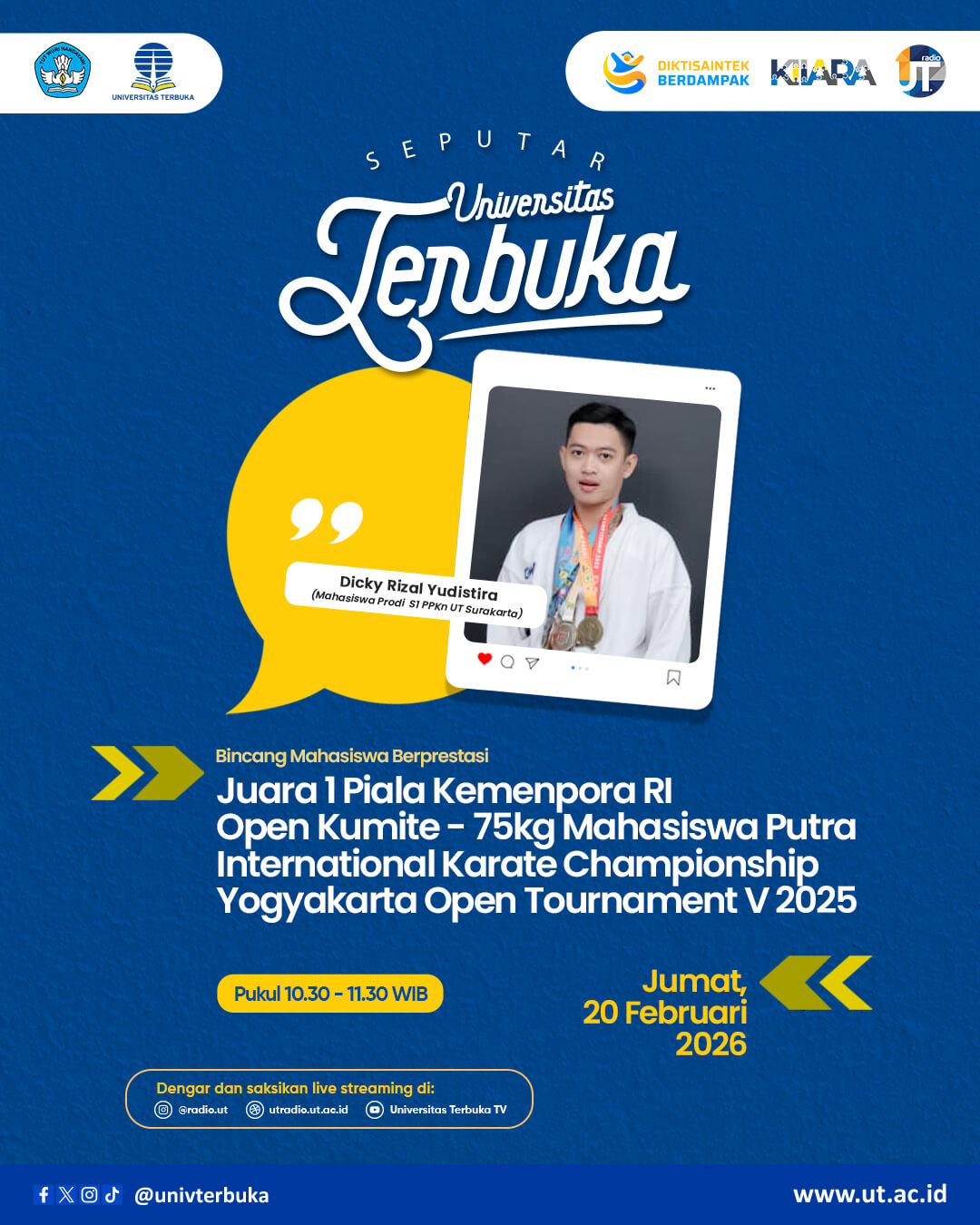 Bincang Mahasiswa Berprestasi: Kayuhkan Mimpi, Raih Prestasi