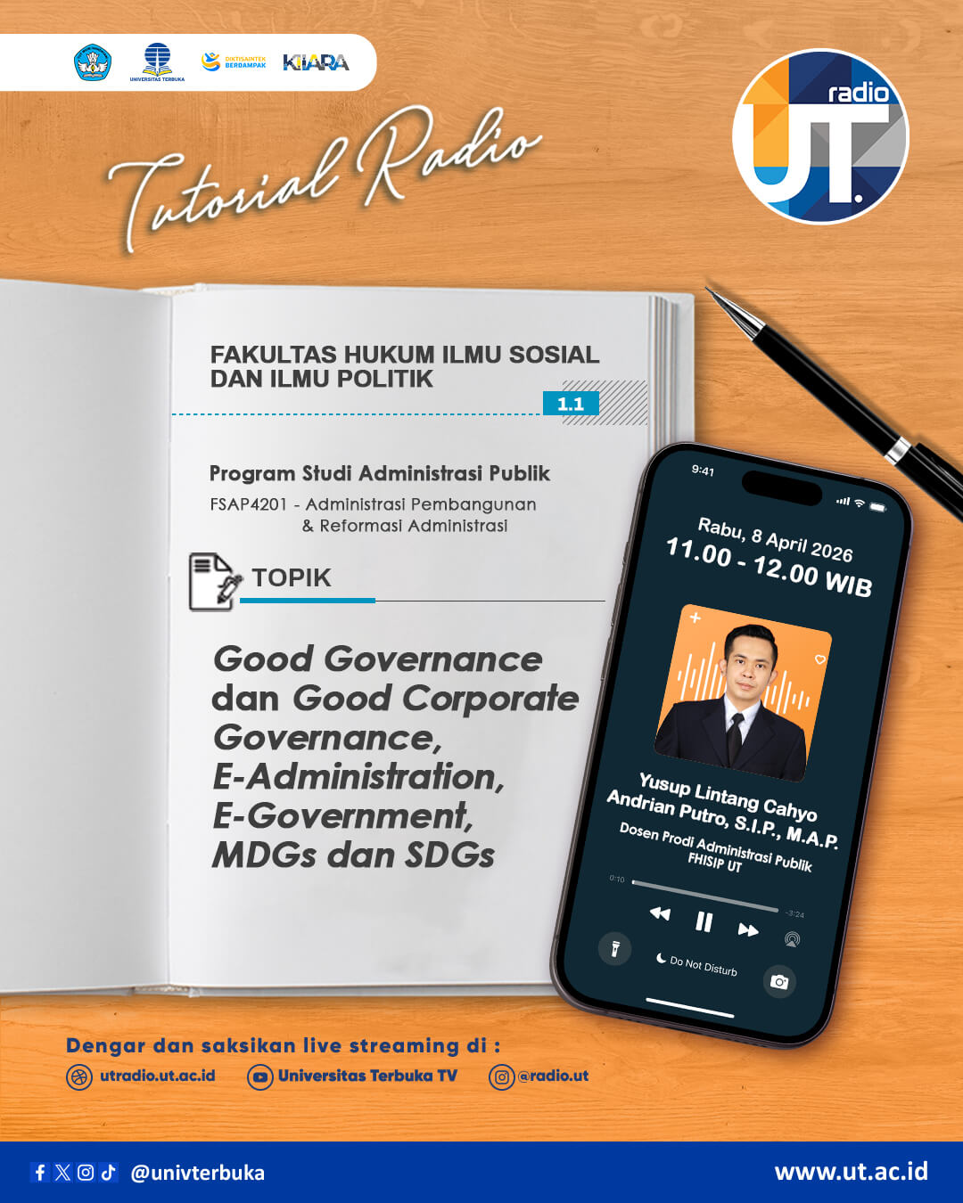 Good Governance dan Good Corporate Governance, E-Administration, E-Government, MDGS dan SDGS