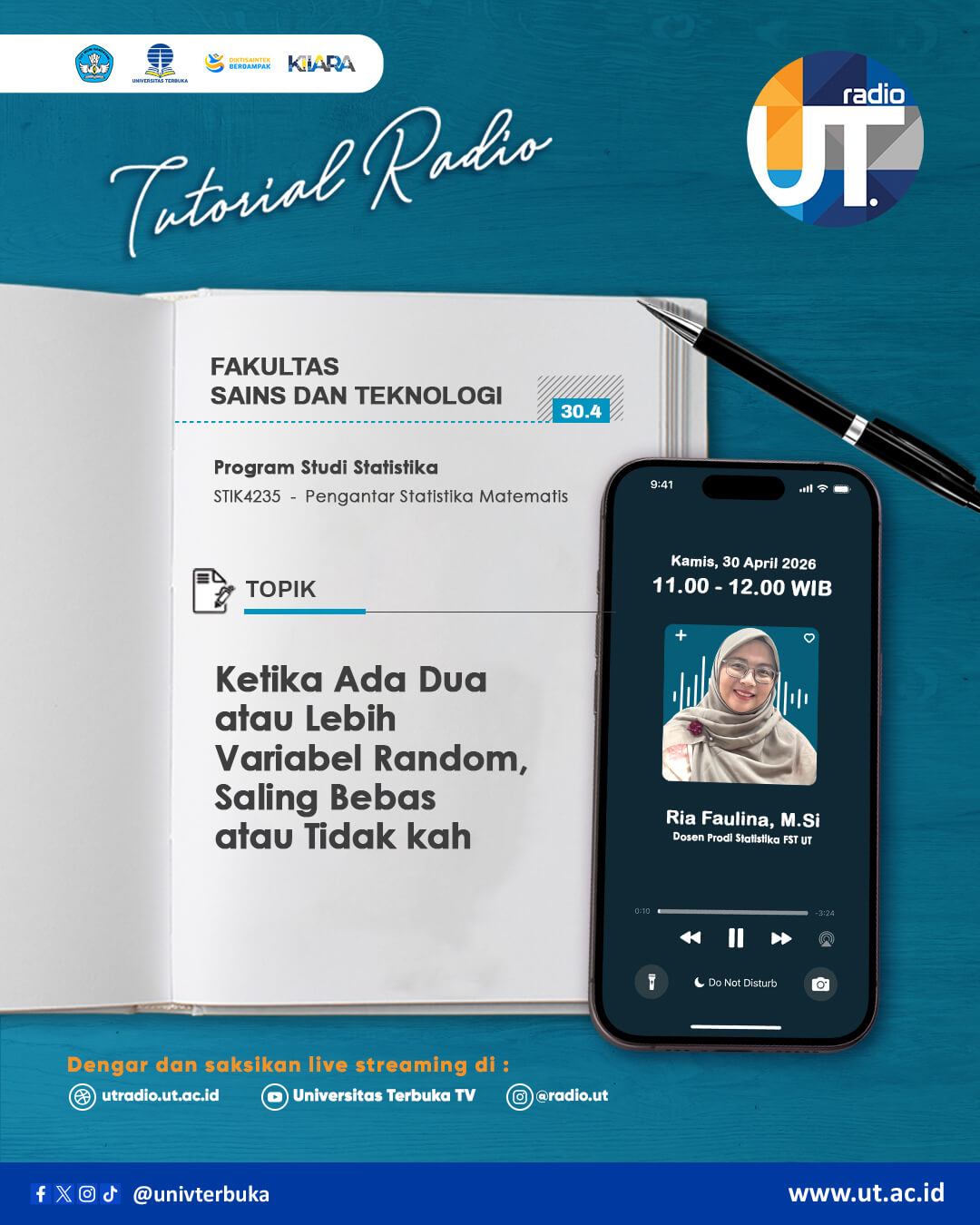 Ketika Ada Dua atau Lebih Variabel Random, Saling Bebas atau Tidak kah