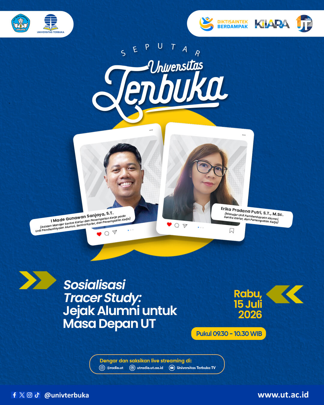 Sosialisasi Tracer Study: Jejak Alumni untuk Masa Depan UT