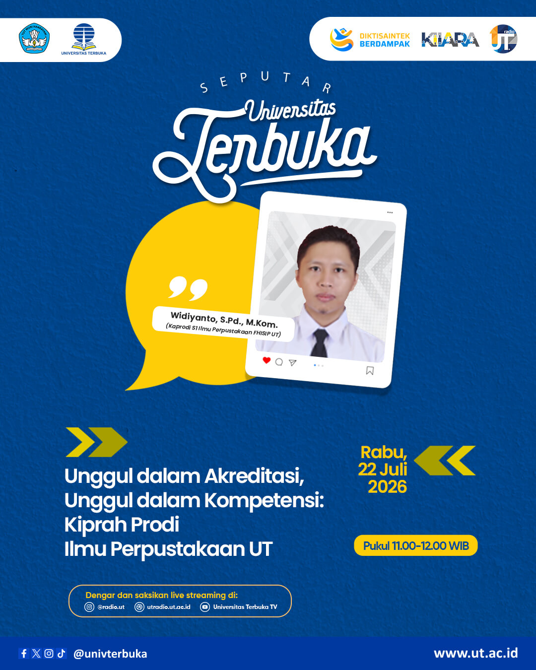 Unggul dalam Akreditasi, Unggul dalam Kompetensi: Kiprah Prodi Ilmu Perpustakaan UT