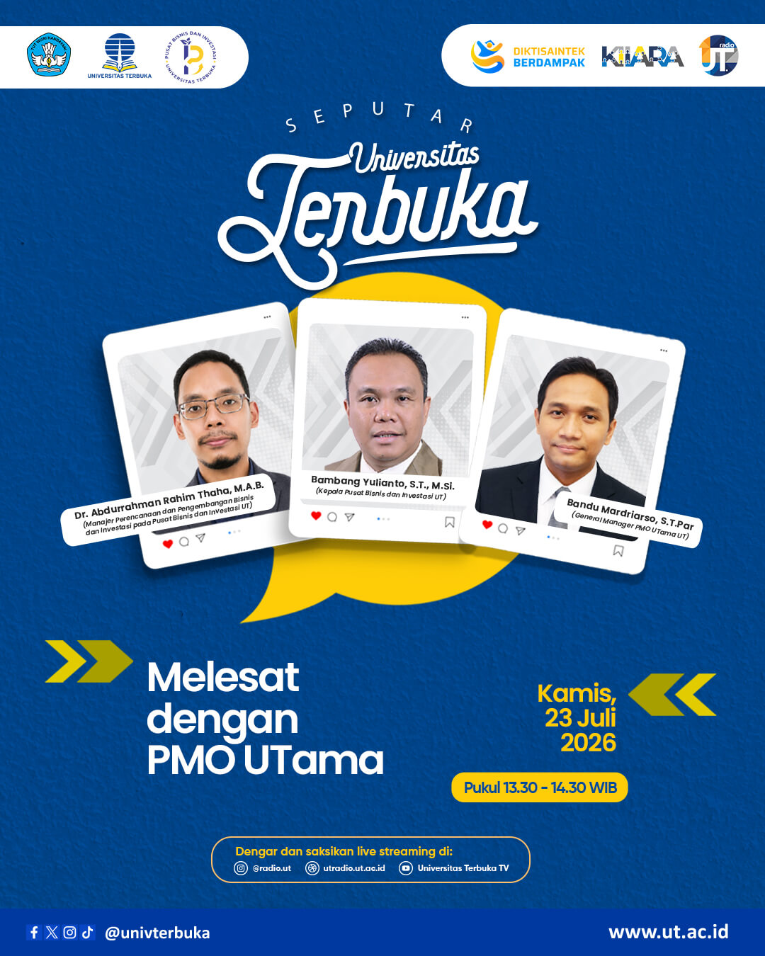 Melesat dengan PMO UTama