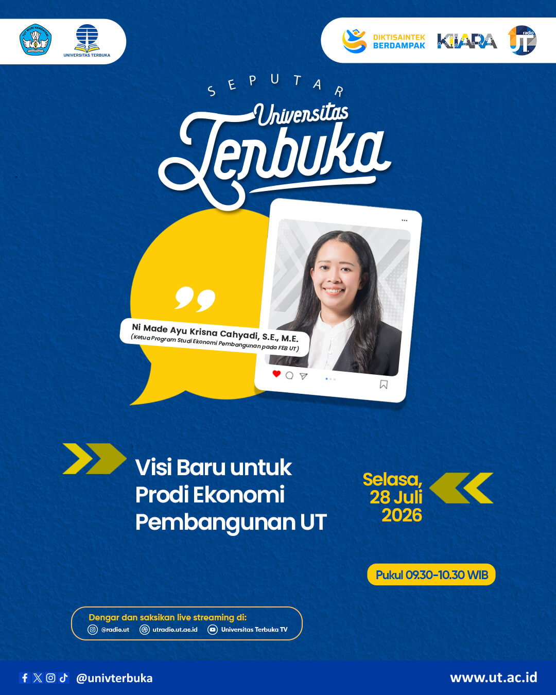 Visi Baru untuk Prodi Ekonomi Pembangunan UT