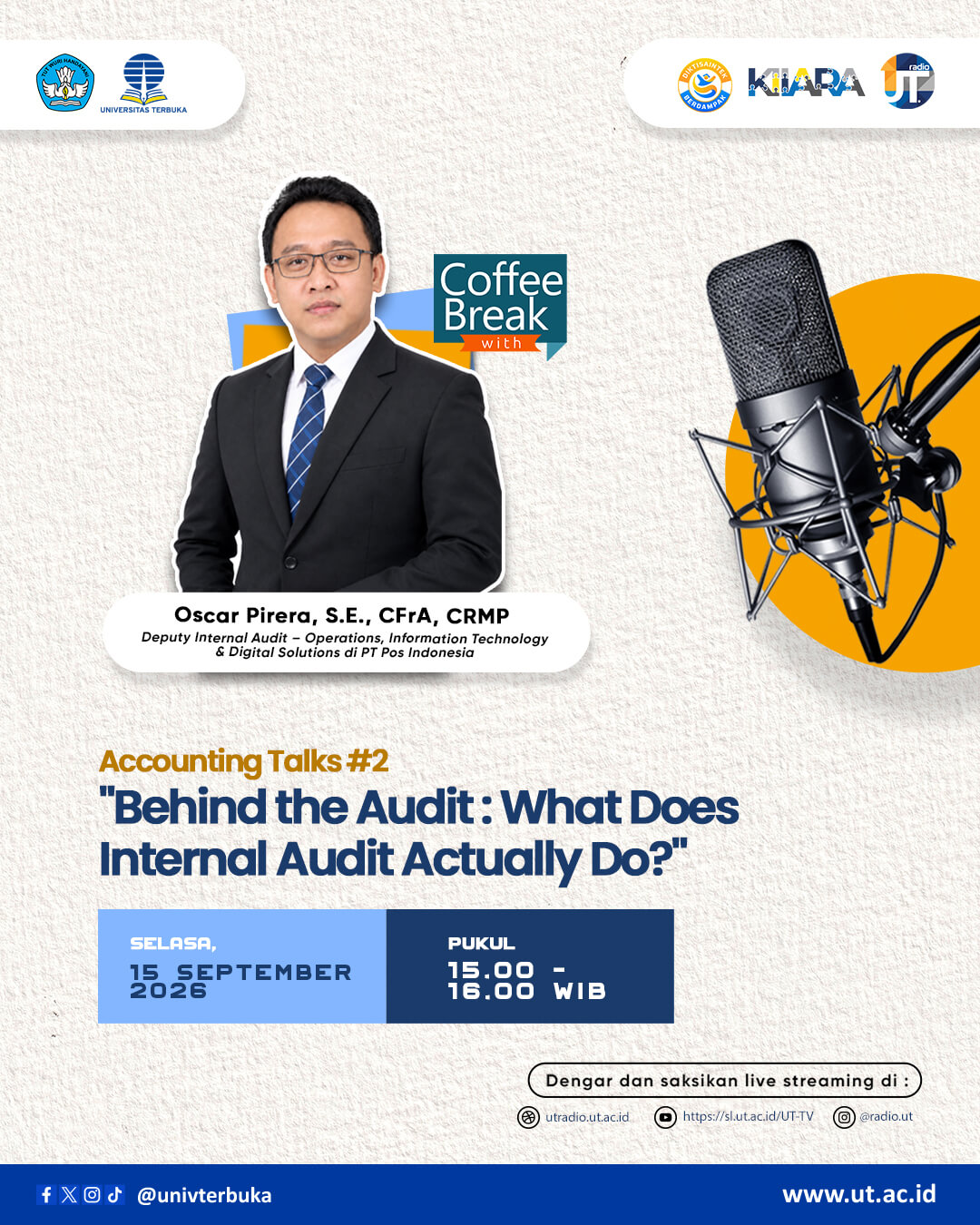Accounting Talks #2 "Behind the Audit : What Does Internal Audit Actually Do?"