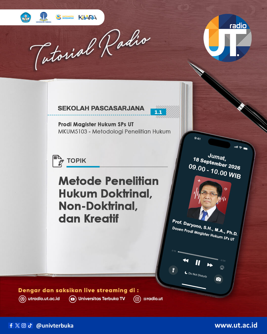 Metode penelitian hukum doktrinal, non-doktrinal dan kreatif