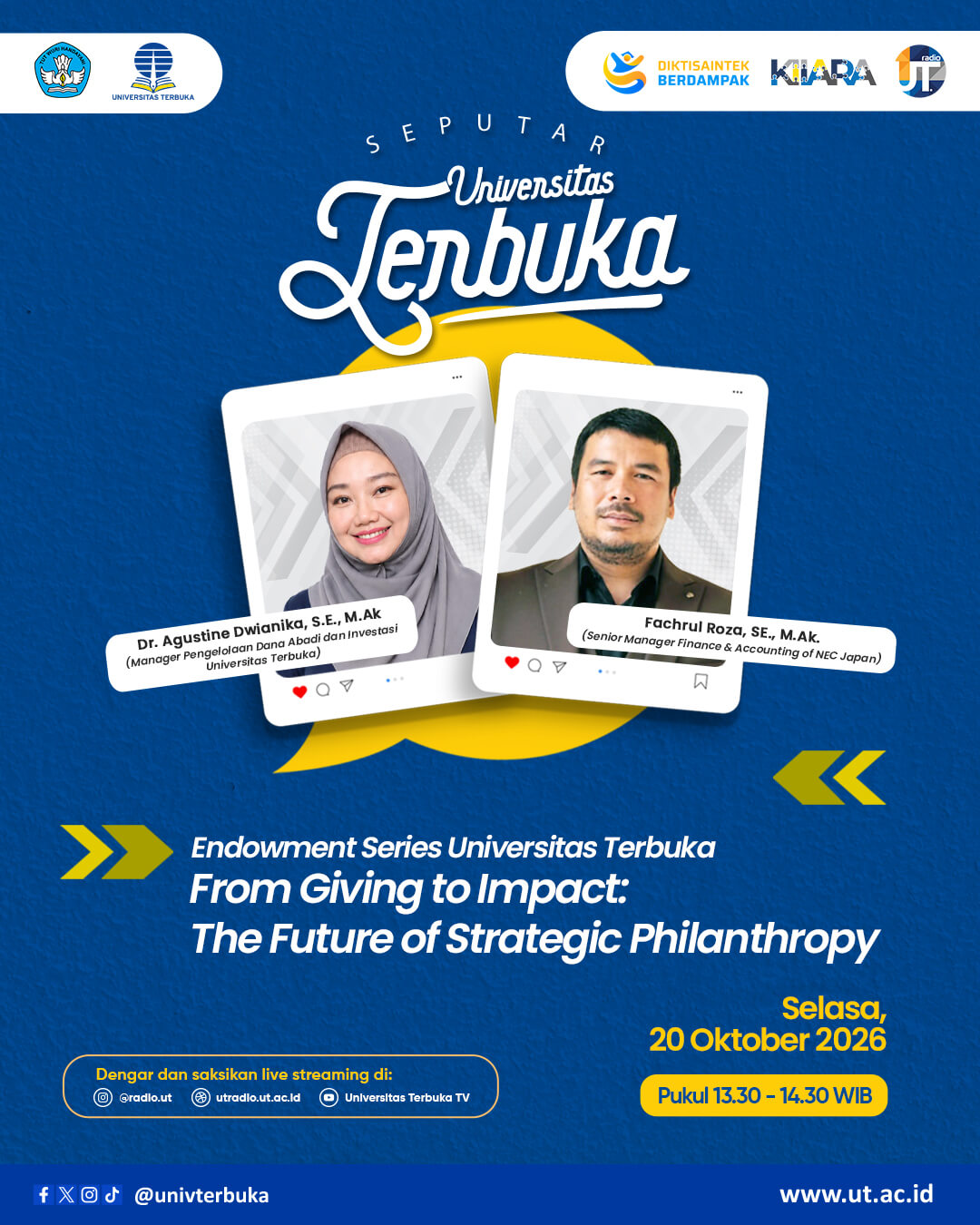 Endowment Series Universitas Terbuka "From Giving to Impact: The Future of Strategic Philanthropy"